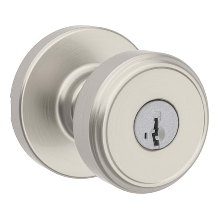 Kwikset Residential Door Knobs Entry Reversible Satin Nickel 400MNKRDT-15S