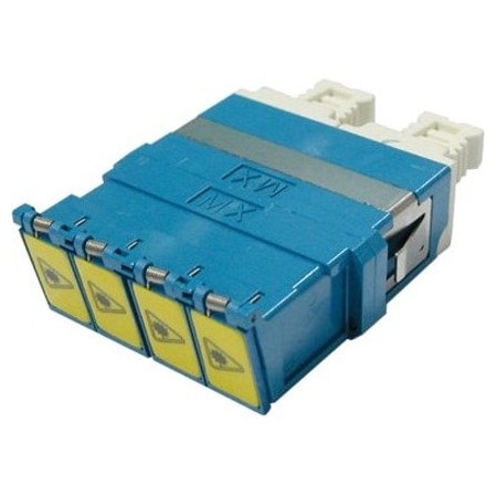 Molex BEAU LC QUAD ADAP BLUE ZR SLV SNAP SHUTTERS 106123-0400