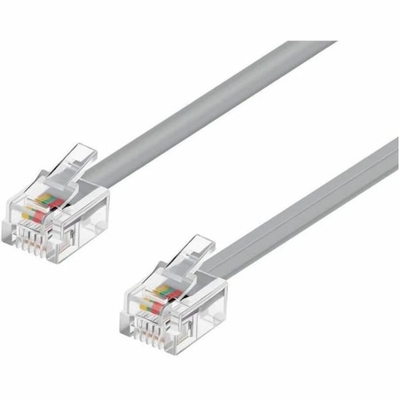 Monoprice Phone Cable, Rj11, 6P4C, Strgt, 7 ft. 928