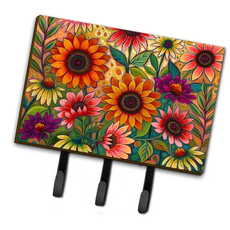 Carolines Treasures 6 x 2 x 9 in. Fall Sunflower Surprise Leash or Key Holder PPD3014TH68