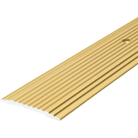 M-D Building Products Building Products 1-1/4'' x 36'' Satin Brass Aluminum Seam Binder with Screw Nails 79012