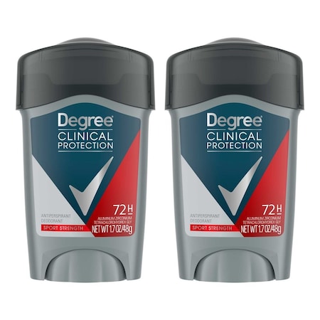 Degree Men Clinical Protection Sport Strength Masculine Antiperspirant Deodorant Stick, 1.7 Ounce, 24PK 68692137
