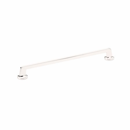 Schaub 12in Center to Center Northport Flat Cabinet Pull Polished Nickel Finish 204-PN