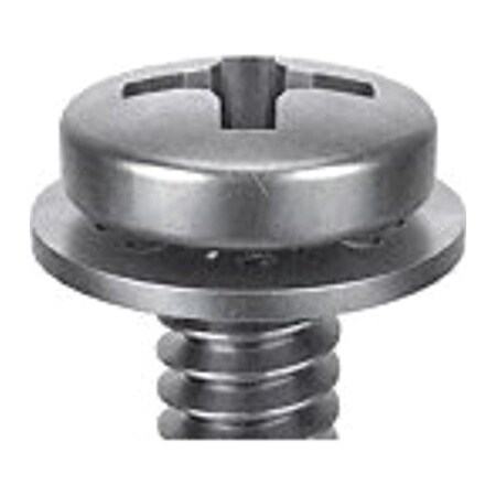M6-1.00 x 16 mm Phillips Pan Machine Screw, Passivated 18-8 Stainless Steel, 10 PK