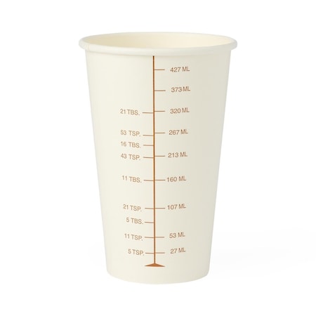 Medline Graduated Disposable Paper Drinking Cup, 16 oz., 1000PK NON05016BAR