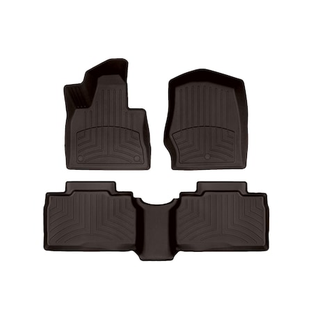 Weathertech Cocoa, Front and Rear FloorLiner HP 471575-1-2IM