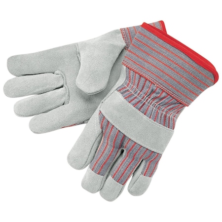 Mcr Safety Industrial Grade General Purpose Gloves, Leather Palm, Gunn Cut/Standard Finger/Wing Thumb Style XXL 1200XXL