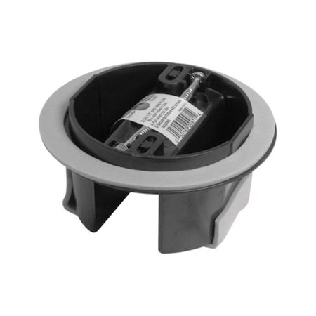 Cantex EZ12CFRG PVC Round Junction Box Gray 3561586