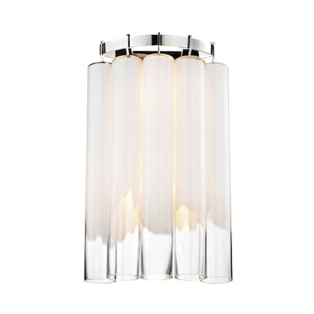 Hudson Valley Lighting Tyrell 2 Light Wall Sconce 13.25 In. Polished Nickel 8900-PN
