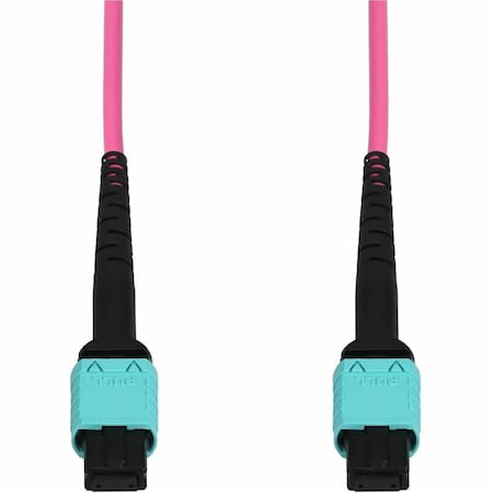 Add-On 10M MPO FEMALE TO MPO FEMALE OM4 12-STRAND CROSSOVER MAGENTA FIBER PLE ADD-MPOMPO-10M5OM4AP-MA