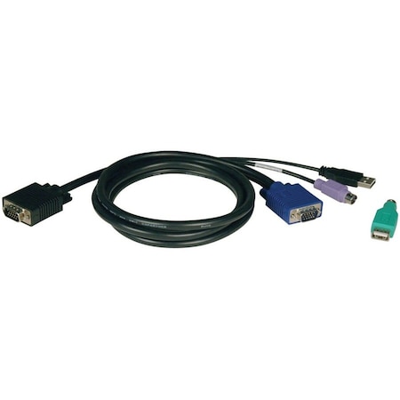 Tripp Lite USB/PS2 Cable, KVM, B040/B042 Series, 10ft P780-010