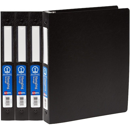 Avery Binder, 1 in, Flexible 3 Ring, PK4 17708