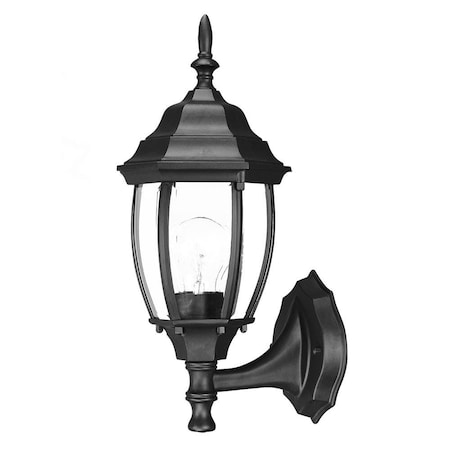 Homeroots Matte Black Globe Lantern Wall Light 398564