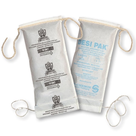 Armor Shield Desiccant, 13.3cuft, White, 16oz, PK150 D16UCS