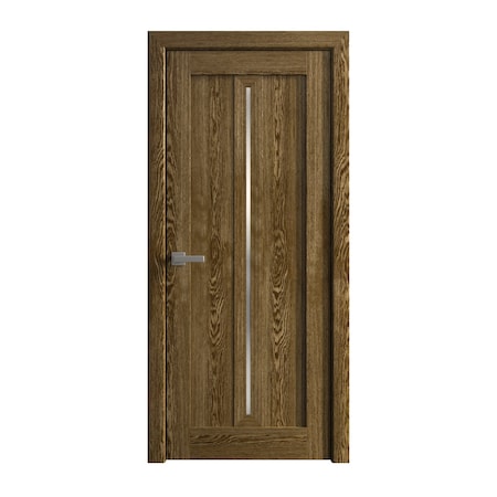 Sartodoors Interior Solid French Door 28 x 80 inches, Ego 5014 Marble Oak, Single Regular Panel Frame Handle EGO5014ID-DMR-28