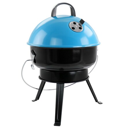 Gibson Home Fireblue Portable 14 Inch BBQ Grill in Blue 127728.07