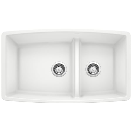 Blanco Performa Medium 1-3/4 Low Divide, White 441310