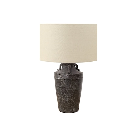 Monarch Specialties Lighting, 28"h, Table Lamp, Black Ceramic, Beige Shade, Transitional I 9940
