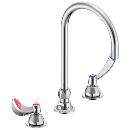Delta Commercial 27C1 / 27C2 Two Handle Sink Faucet In Chrome 27C2974-TI