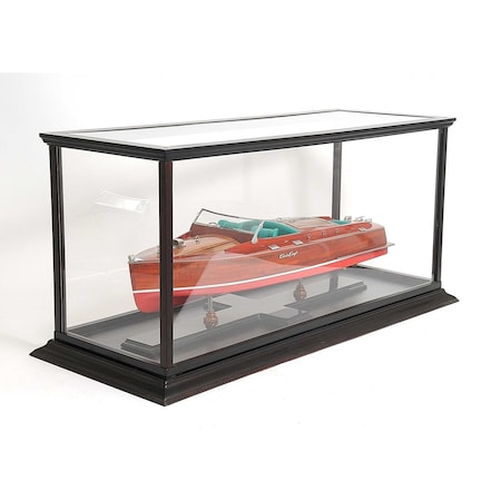 Homeroots 14in X 37.5in X 15in Display Case For Speed Boat 364367