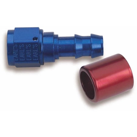 Earls 700111ERL Super Stock Straight -10 AN Hose End EAR700111ERL