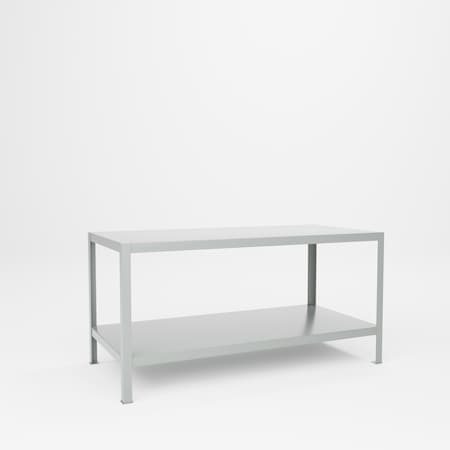 Pucel Extra Heavy Duty Tool Stand, 2 Shelves, 72 in W x 36 in H x 34 in D, Red HS-3472-2