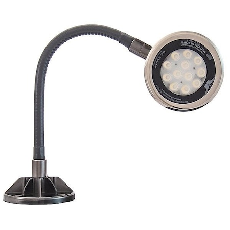O.C. White Co Spot Light, Gooseneck, 18 W, Black LED-SD12-30-120V