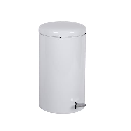 Witt Industries Round White Step-on Receptacle 2270WH