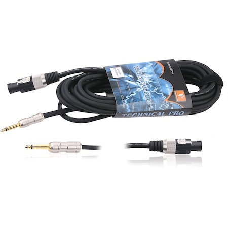 Technical Pro Speaker Accessories, cqs1650 .25 in. to Speakon Speaker Cables cqs1650