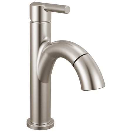 Delta Nicoli Single Handle Pull-Down Bathroom Faucet, 6.81 in, Stainless 15749LF-SSPD