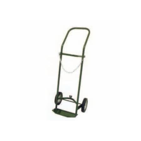 Saf-T-Cart Medical Series Cart, Holds 1 Cylinder, 9-1/2 in dia, 8 in Semi-Pneumatic Wheels 339-250-0