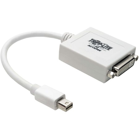 Tripp Lite Video Adapter, Mini-DP, DVI M/F, 1080p, 6" P137-06N-DVI