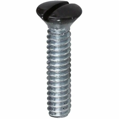 Dottie #6-32 x 5/16 in Slotted Oval Machine Screw, Zinc Plated Carbon Steel, 100 PK 413BRN