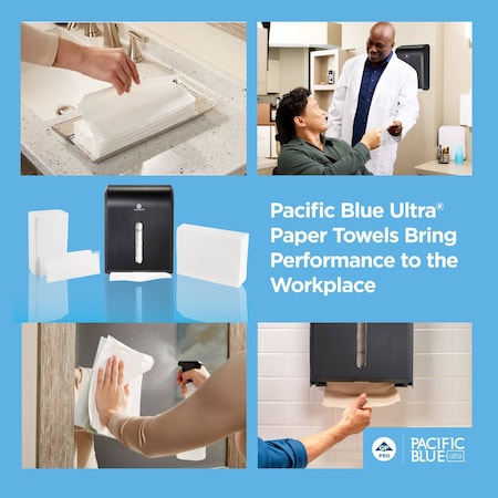 Georgia-Pacific Pacific Blue Ultra® Z-Fold Paper Towels By Gp Pro (Georgia-Pacific), White, 2,600 Towels Per Case 20885