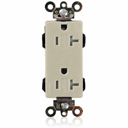 Leviton Commercial Grade Decora Receptacle, 20 Amp, 125 Volt MT163-I
