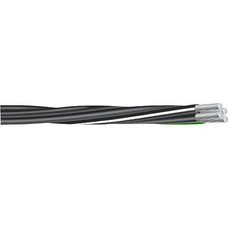 Southwire Compact Stranded 8000 Service Entrance Cable, 4 Conductor, Aluminum Conductor, 600 V 4/04/04/02/0X500