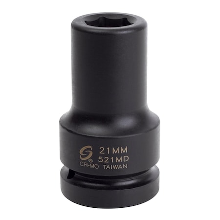 Sunex 1 in Drive 21Mm Deep Impact Socket 521MD