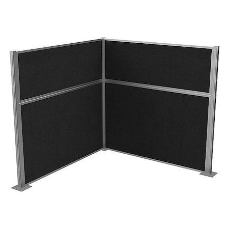 Versare Cubicle Kit, Black, 72 in H HPKL-66-S-DX