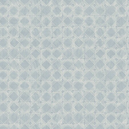 Chesapeake Button Block Blue Geometric Wallpaper 3125-72305