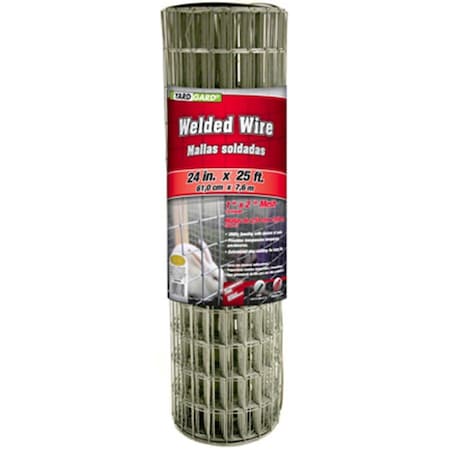 Midwest Airlines Midwest Air 309320A 24 in. x 25 ft. 2 in. x 1 in. Mesh Galvanized Welded Wire 742822