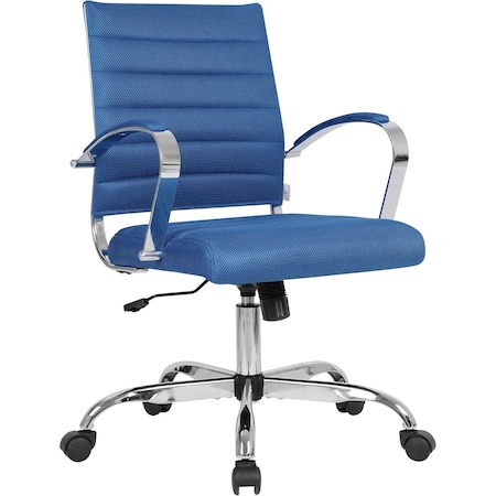 Leisuremod Benmar Modern Mesh Office Chair with Ergonomic Swivel Task Chair & Arms BO19BUM