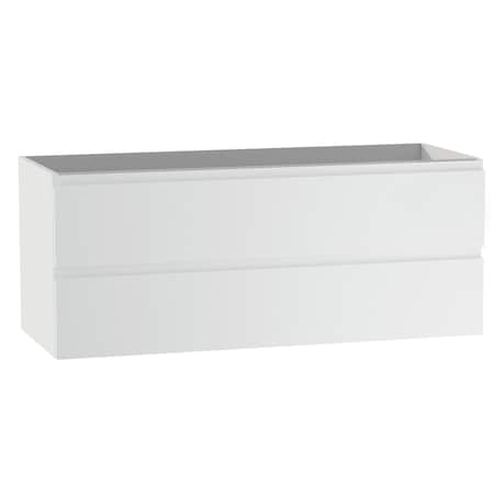 Homeroots 40" White Wood Freestanding Bathroom Vanity With White Sink And Two Drawers 627497