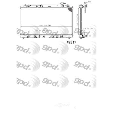 Global Parts Distributors Radiator 2817C