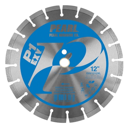 Pearl P1 EXV Segmented Blades for Concrete and Masonry  12in x .125 x 1in, 20mm EXV1212XL
