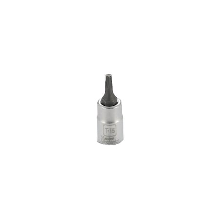 Apex Tool Group-Asia T-15 Torx Bit Socket, 1/4-In. Drive 263525