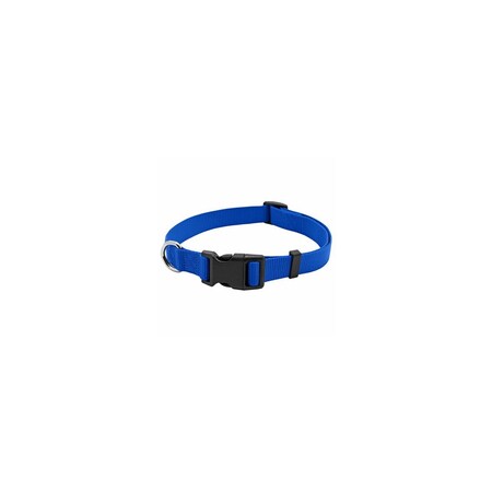 Pet Expert Dog Collar, Adjustable, Blue Nylon, Quadlock Buckle, 1 x 18 to 26-In. PE223885