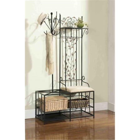 Standalone Coat Bench with Umbrella Rack ST2589357