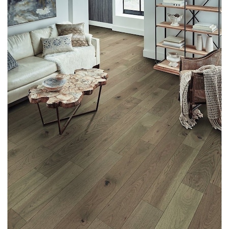 Healthier Choice Flooring Flooring Plank, 1-1/2 to 6 ft L, 6-1/2 in W, Micro Bevel Edge, Hickory Wood, 10PK HCE603D04