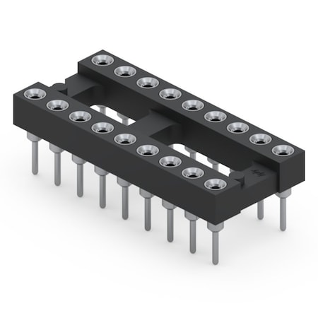 Mill-Max Decoupling Capacitor Dip Sockets-110-99-318-41-001000 110-99-318-41-001000