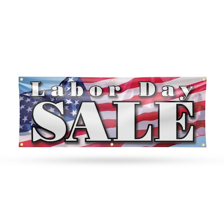 Signmission Labor Day Sale, 24 Inch x 72 Inch, Vinyl Banner B-72-30722